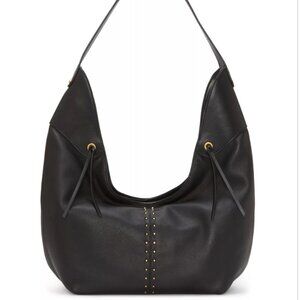 NWT: Vince Camuto Ganya Black Leather Hobo Bag